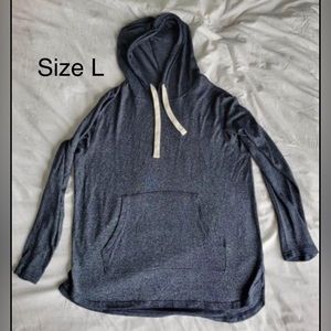 Zyia Navy Pocket Boyfriend Hoodie